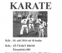 Nábor nových členů oddílu Karate