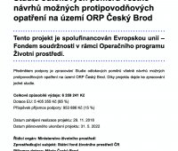 Studie odtokových poměrů včetně návrhů možných protipovodňových opatření na území ORP Český Brod